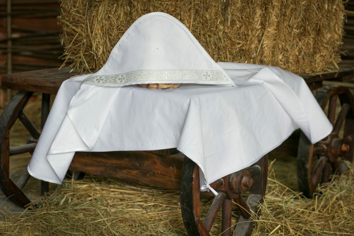Топотушки Крестильное полотенце с капюшоном