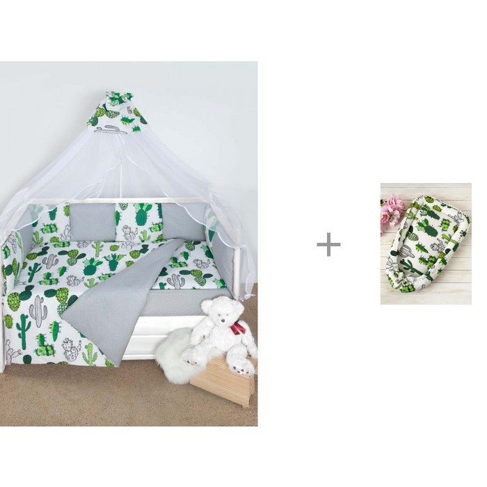 

Постельное белье AmaroBaby Baby Boom Кактусы (3 предмета) и подушка-позиционер Little Baby, Baby Boom Кактусы (3 предмета) и подушка-позиционер Little Baby