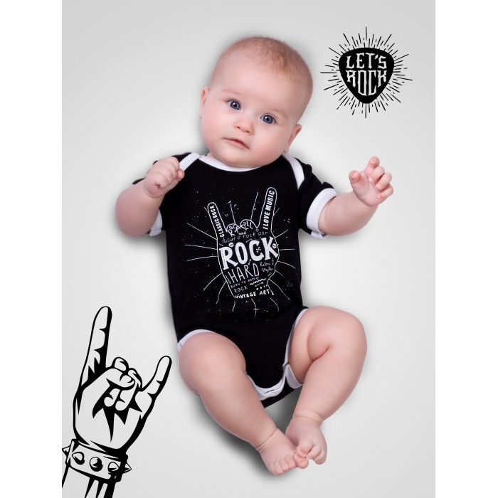

AmaroBaby Боди короткий рукав Rock Baby 02 Rock hard, Боди короткий рукав Rock Baby 02 Rock hard