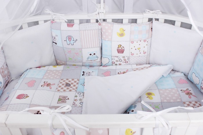 

Комплект в кроватку AmaroBaby Premium Нежность (18 предметов)