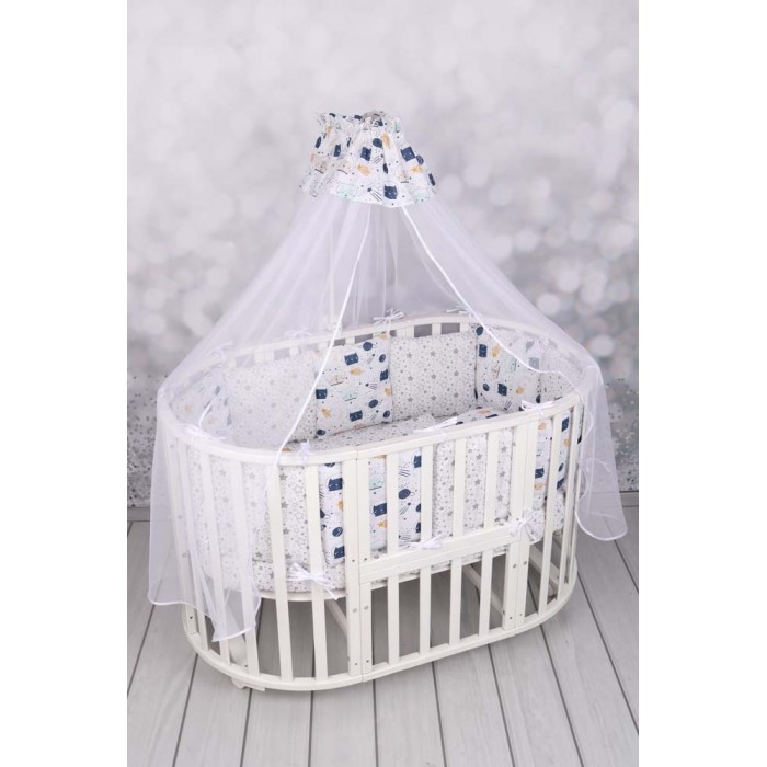 Комплект в кроватку AmaroBaby Premium Космос (18 предметов)