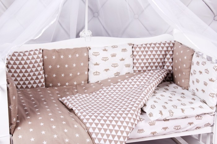 Бортики в кроватку AmaroBaby Royal Baby 12 подушек, Бортики в кроватку - артикул:479746 Бортики в кроватку AmaroBaby Royal Baby 12 подушек, Бортики в кроватку - артикул:479746