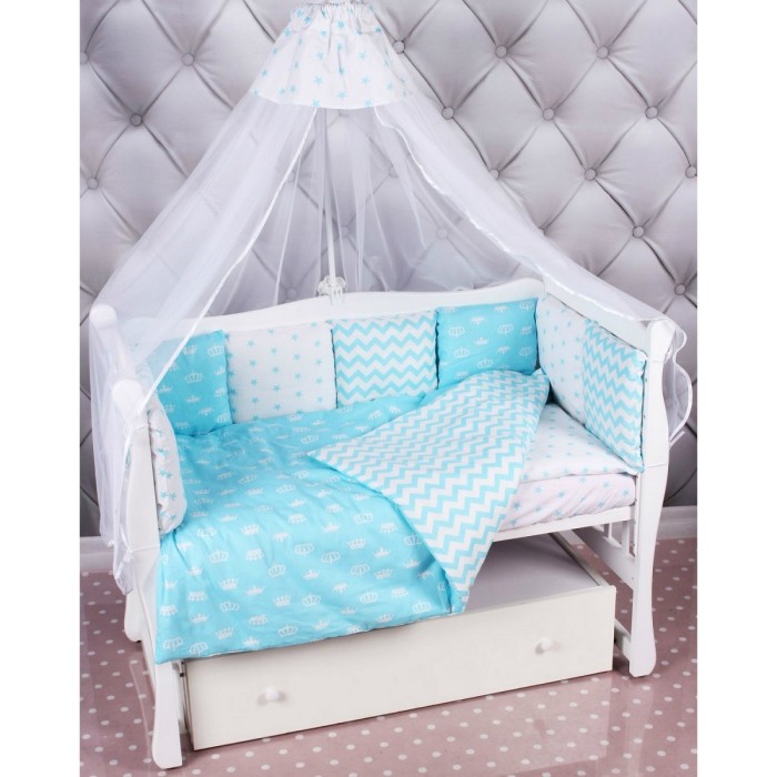 Комплект в кроватку AmaroBaby Royal Baby Premium (18 предметов)