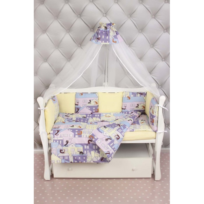 Комплект в кроватку AmaroBaby Сонное царство Premium (19 предметов)