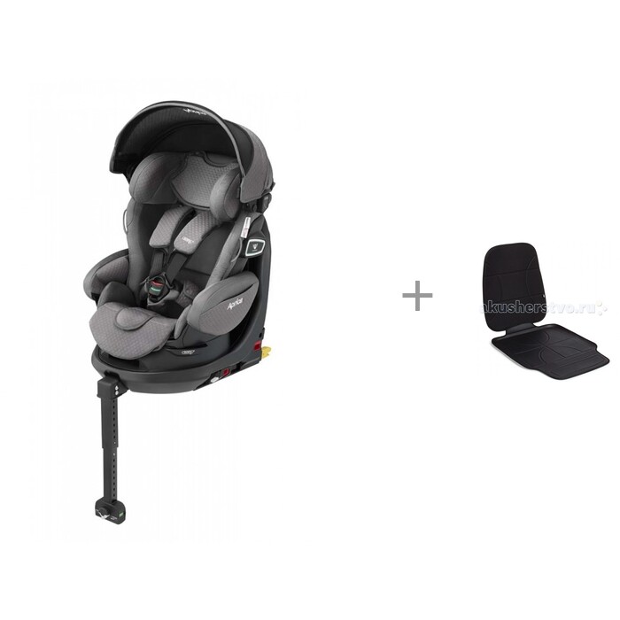 фото Автокресло aprica fladea grow isofix 360° safety premium с чехлом-накладкой для сиденья автомобиля happy baby