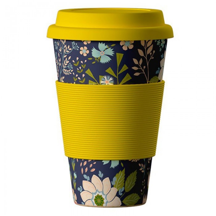 

Areon Home Эко-стакан из бамбукового волокна BambooCup Цветы 400 мл, Эко-стакан из бамбукового волокна BambooCup Цветы 400 мл
