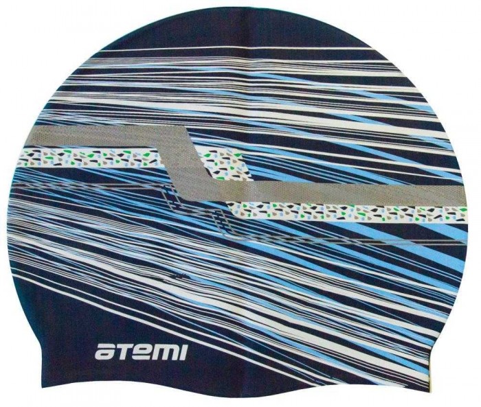 Аксессуары для плавания Atemi Шапочка для плавания Графика PSC424 шапочка для плавания atemi sc101 черный