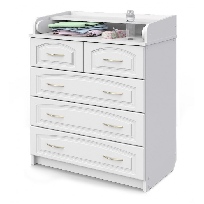 

Комод Атон ПВХ 80/5 пеленальный (5 ящиков), ПВХ 80/5 пеленальный (5 ящиков)