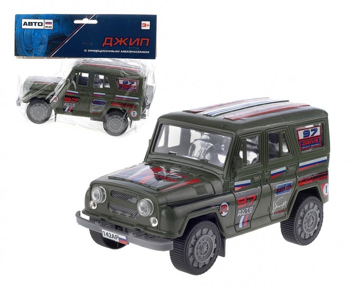 

АВТОRus Машинка инерционная Ралли 18x8x8 см, Машинка инерционная Ралли 18x8x8 см