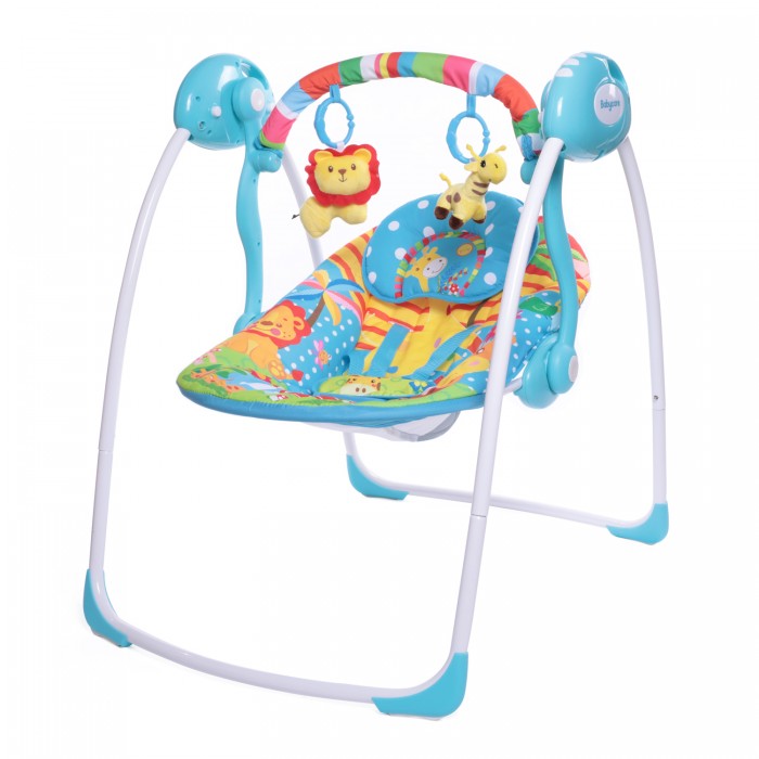 Электронные качели Baby Care Safari с адаптером Джунгли