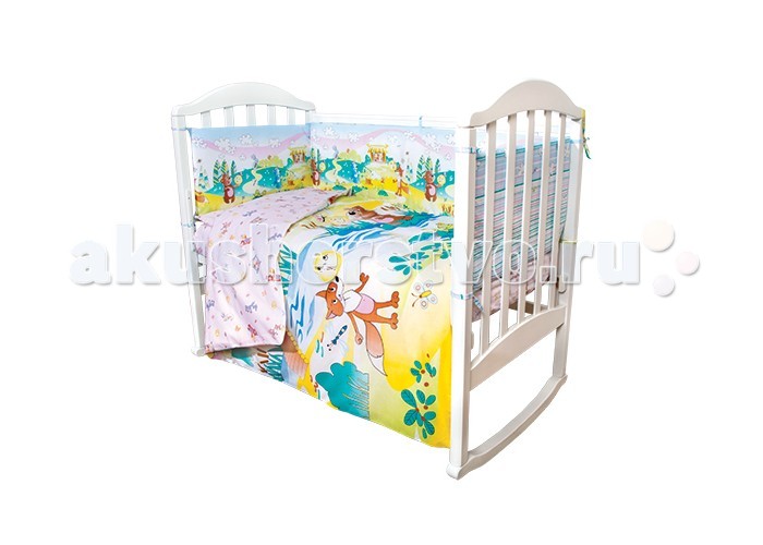 

Комплект в кроватку Baby Nice (ОТК) Колобок (6 предметов), Колобок (6 предметов)
