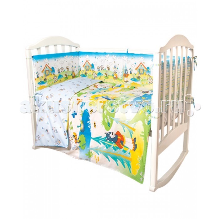 

Комплект в кроватку Baby Nice (ОТК) Семеро козлят (6 предметов)