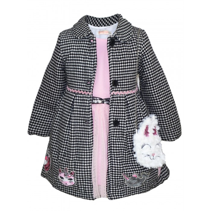 

Baby Rose Комплект для девочки (пальто, платье, сумка) 3225, Комплект для девочки (пальто, платье, сумка) 3225