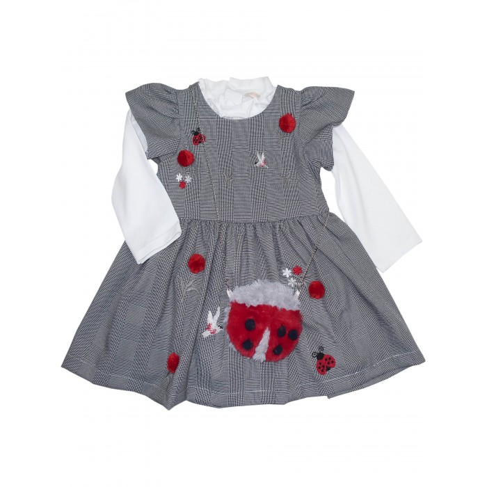 

Baby Rose Комплект для девочки (сарафан, лонгслив, сумка) 3232, Комплект для девочки (сарафан, лонгслив, сумка) 3232