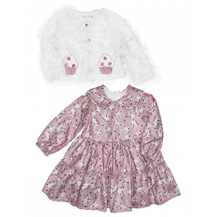 Baby Rose Комплект для девочки жакет и платье 3572