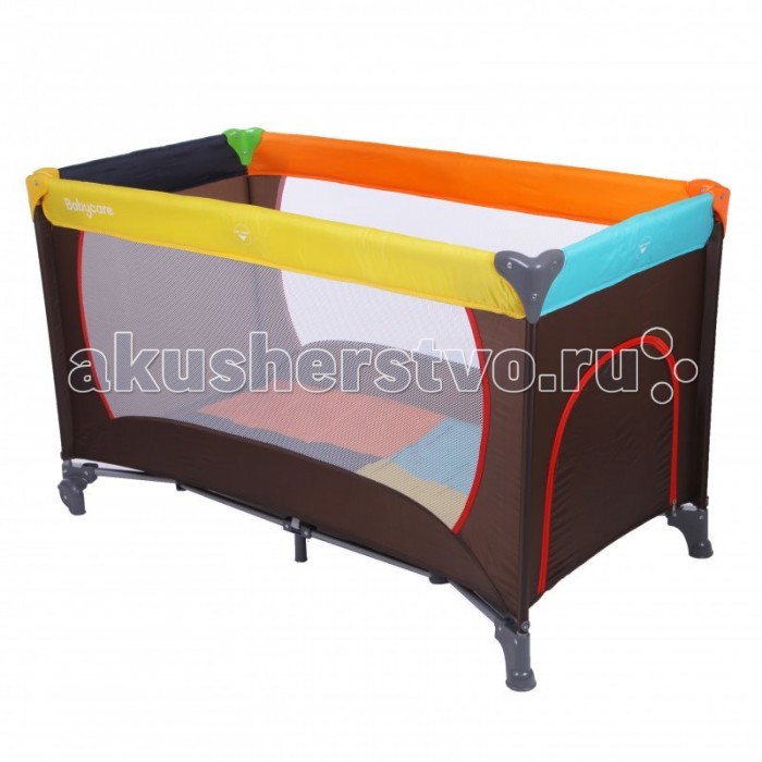 Манеж Baby Care ArenaArena Манеж Baby Care ArenaArenaМанеж Baby Care Arena - манеж-кровать, который прекрасно подходит для отдыха и путешествий. Собирается манеж очень быстро и просто. Манеж очень устойчив благодаря нескольким точкам опоры, и в то же время его можно легко передвигать по комнате благодаря колесам. При желании их можно фиксировать. Манеж изготовлен из прочных антибатериальных тканей. Он полностью безопасне для ребенка, а когда малыш подрастет ему безусловно пригодится боковой лаз на молнии. Особенности: манеж быстро складывается и быстро раскладывается; есть замок-фиксатор, защищающий от произвольного складывания; боковой лаз на молнии; можно использовать как в помещении, так и на природе; 2 колеса. Комплектация: сумка для переноски. Характеристики: Размеры манежа (ДxШxВ): 122x62x74 см. Размер матраса: 118х59 см. Высота от матраса до борта: 60 см. Вес манежа: 7,5 кг. Рекомендован от 0 до 2-х лет(до 15 кг, до 90 см). Размер коробки (ДxШxВ): 21x20x75 см. Вес коробки: 7,8 кг. Манеж предназначен только для одного ребёнка.<br>
