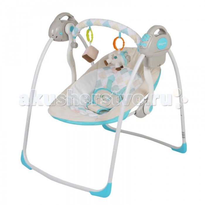 Электронные качели Baby Care RivaRiva Электронные качели Baby Care RivaRivaЭлектронные качели Baby Care Riva с адаптером. Особенности: 2 положения спинки 5-точеные ремни безопасности 6 скоростей укачивания 10 мелодий, 3 уровня громкости Дуга с игрушками Обивку сидения можно стирать в холодной воде Качели легко и компактно складываются Сетевой адаптер в комплекте Размеры в разложенном виде - 82х63х72 см Размеры в сложенном виде - 79х63х24 см Расстояние от пола до сидения - 25 см Размеры сидения - 66х41 см Вес - 4,5 кг Рекомендовано для детей c рождения до 6 месяцев (весом до 11 кг)<br>