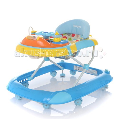 Ходунки Baby Care StepStep Ходунки Baby Care StepStepBaby Care Step - легкие и качественные детские ходунки. Модель очень устойчива за счет широкого основания и 8 силиконовых колес, которые облегчают перемещение и не повреждают напольные покрытия. Съемная музыкально-игровая панель. 3 положения регулировки сидения по высоте. Полностью съемная обивка для удобства стирки. Особенности: 8 силиконовых колёс 3 уровня высоты съёмная игровая панель текстиль можно снять для стирки рекомендовано для детей от 6 месяцев до 18 месяцев максимальная нагрузка на ходунок до 12 кг игровая панель со звуком и музыкой 2 стопора Вес ходунка: 4.3 кг. Размер ходунка в разложенном состоянии: 61х71х52 см. Размер ходунка в сложенном состоянии: 61х71х25 см.<br>