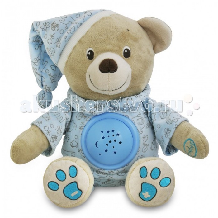 Baby Mix Ночник Мишка с музыкой и ночникомНочник Мишка с музыкой и ночником Baby Mix Ночник Мишка с музыкой и ночникомНочник Мишка с музыкой и ночникомBaby Mix Ночник Мишка с музыкой и ночником, который проецирует звездное небо по всему пространству темной комнаты. Особенности: Медвежонок имеет проектор и несколько приятных, успокаивающих колыбельных, которые помогают ребенку заснуть. Милый плюшевый Мишка с проектором. После нажатия кнопки включаются световые эффекты, такие как звезды, сердечки, которые меняют цвет и проецируются на стену. В задней части имеется механизм (3 батарейки тип АА 1,5 v. ). Включить и выключить можно кнопкой on/off.<br>