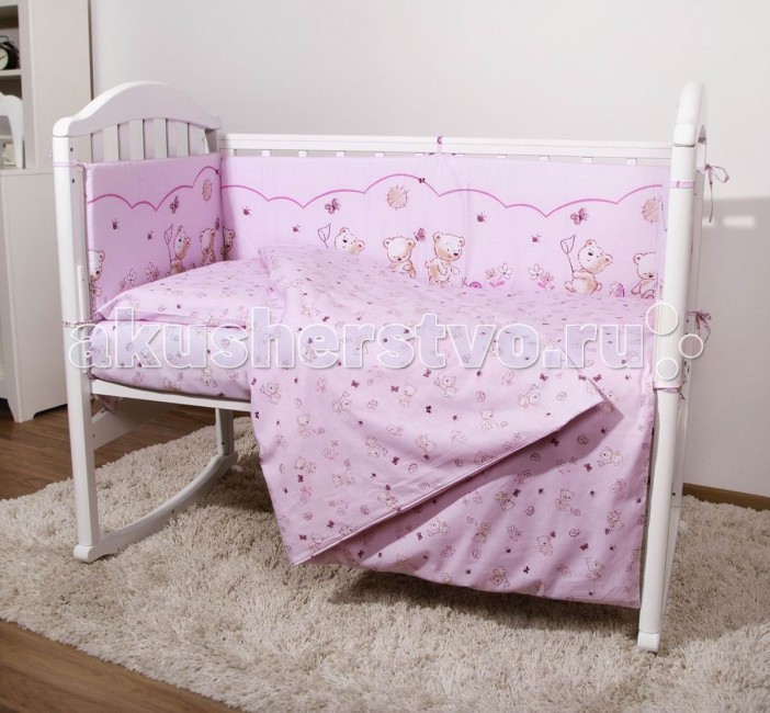 фото Комплект в кроватку Baby Nice (ОТК) Мишки (6 предметов)