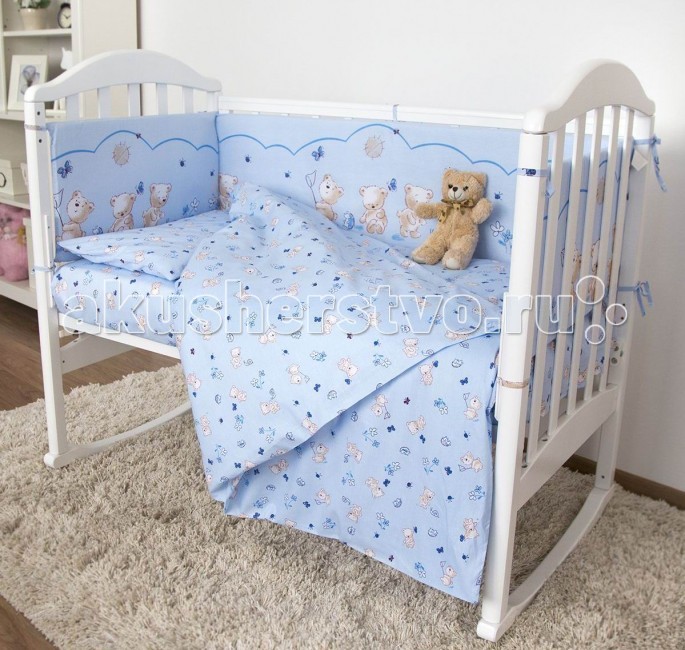 

Комплект в кроватку Baby Nice (ОТК) Мишки (6 предметов), Мишки (6 предметов)