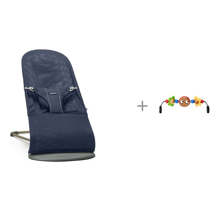 фото Babybjorn кресло-шезлонг bliss mesh и подвеска balance для кресла-качалки