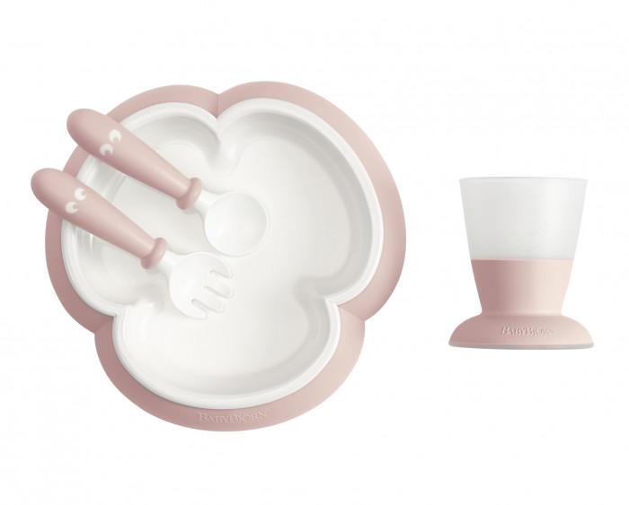 фото Babybjorn набор для кормления (тарелка, кружка, ложка, вилка)