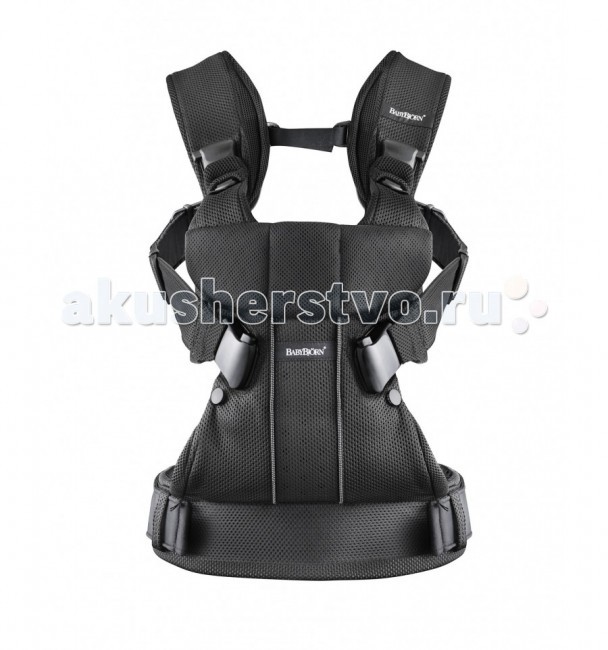 Рюкзак-кенгуру BabyBjorn One Air MeshOne Air Mesh Рюкзак-кенгуру BabyBjorn One Air MeshOne Air MeshBABYBJÖRN Рюкзак-кенгуру One Air Mesh обеспечит эргономичность в ношении ребёнка и максимальный комфорт как для вас, так и для малыша. Он подходит для детей от рождения приблизительно до трёх лет (от 3,5 кг/53 см до 15 кг/100 см). Этот рюкзак-кенгуру разработан при участии педиатров и обеспечивает необходимую поддержку для головы, спины и ног ребёнка. Мы надеемся, что вам и вашему малышу понравится это изделие, и будем рады получить ваши вопросы и комментарии. Особенности: возможность ношение ребенка как спереди так и сзади подходит для ношения детей с рождения до 3-х лет поддержка для головы ремешок для ног малыша молнии для регулировки положения ног сетка Mesh Материал: Хлопок с добавками Основной материал: хлопок 60%, полиэстер 40% Подкладка: хлопок 100% Подкладка поясного ремня: полиэстер 100%<br>