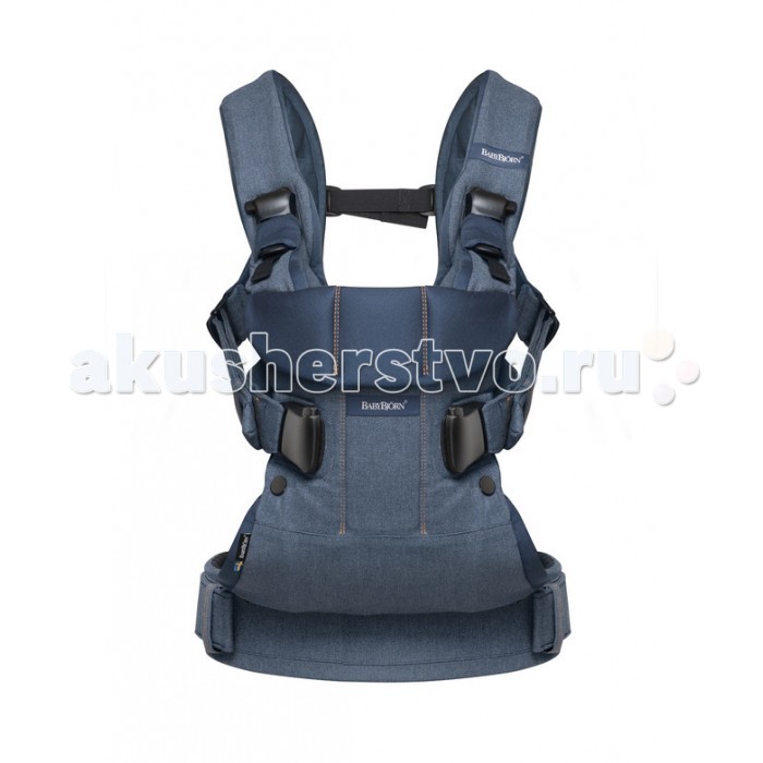 Рюкзак-кенгуру BabyBjorn OneOne Рюкзак-кенгуру BabyBjorn OneOneBABYBJÖRN Рюкзак-кенгуру One Развитие от новорождённого до трёхлетнего ребенка сопровождается значительными переменами – не только в отношении его роста и веса, но и строения тела. В течение первого года жизни вес малыша увеличивается в три раза, и его центр тяжести перемещается. Для компании BabyBjorn самым важным является обеспечение безопасности детей во время переноски в рюкзаке и удобство его применения. Новый рюкзак-кенгуру BabyBjorn One – надёжное решение. Разработанный при участии педиатров, он гарантирует безопасность для малыша и комфортное использование для родителей. Малыша можно усадить в рюкзак в положении на груди и, при необходимости, несложным маневром переместить его на спину. Основные характеристики: предназначен для переноски детей от рождения до 3 лет эргономичное место для сидения гарантирует малышу оптимально удобную и правильную посадку с широким расположением ног гарантирует поддержку для головы, спины и ног ребёнка поддержка для головы с удобной застёжкой 4 способа ношения на груди и на спине, включая возможность ношения ребёнка лицом вперёд выбор положения ног регулируется специальными молниями широкие и удобные для родителя поясной и плечевые ремни дополнительные подкладки на плечевых ремнях обеспечивают родителю больший комфорт при ношении поясной ремень плотно прилегает к пояснице, правильно распределяя мышечную нагрузку ткань: 60% хлопок, 40% полиэстер подкладка: 100% хлопок подкладка поясного ремня: 100% полиэстер уход: ручная стирка при температуре 40°С Основные меры безопасности: до 5 месяцев рекомендуется носить малыша лицом к себе – в этом возрасте мышцы шеи, спины и ног достаточно окрепли для того, чтобы носить малыша и лицом к себе, и лицом вперёд максимальный вес для ношения лицом вперёд: 12 кг ношение на спине рекомендуется для детей в возрасте от 1 года для новорождённых до 4 месяцев обязательно использование адаптеров высоты перед началом использования рюкзака-кенгуру необходимо тщательно изучить инструкцию<br>