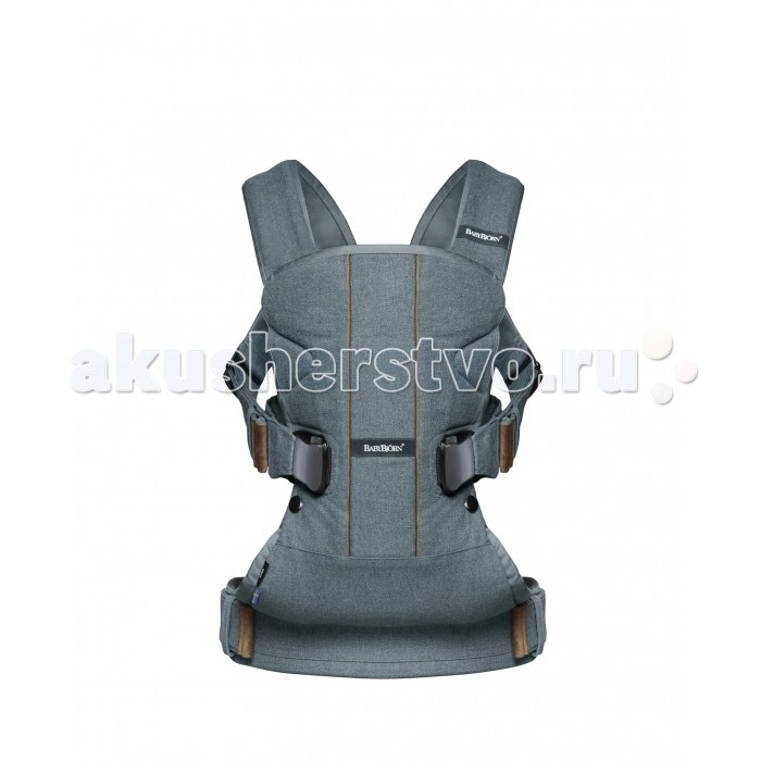 Рюкзак-кенгуру BabyBjorn OneOne Рюкзак-кенгуру BabyBjorn OneOneBABYBJÖRN Рюкзак-кенгуру One Развитие от новорождённого до трёхлетнего ребенка сопровождается значительными переменами – не только в отношении его роста и веса, но и строения тела. В течение первого года жизни вес малыша увеличивается в три раза, и его центр тяжести перемещается. Для компании BabyBjorn самым важным является обеспечение безопасности детей во время переноски в рюкзаке и удобство его применения. Новый рюкзак-кенгуру BabyBjorn One – надёжное решение. Разработанный при участии педиатров, он гарантирует безопасность для малыша и комфортное использование для родителей. Малыша можно усадить в рюкзак в положении на груди и, при необходимости, несложным маневром переместить его на спину. Основные характеристики: предназначен для переноски детей от рождения до 3 лет эргономичное место для сидения гарантирует малышу оптимально удобную и правильную посадку с широким расположением ног гарантирует поддержку для головы, спины и ног ребёнка поддержка для головы с удобной застёжкой 4 способа ношения на груди и на спине, включая возможность ношения ребёнка лицом вперёд выбор положения ног регулируется специальными молниями широкие и удобные для родителя поясной и плечевые ремни дополнительные подкладки на плечевых ремнях обеспечивают родителю больший комфорт при ношении поясной ремень плотно прилегает к пояснице, правильно распределяя мышечную нагрузку ткань: 60% хлопок, 40% полиэстер подкладка: 100% хлопок подкладка поясного ремня: 100% полиэстер уход: ручная стирка при температуре 40°С Основные меры безопасности: до 5 месяцев рекомендуется носить малыша лицом к себе – в этом возрасте мышцы шеи, спины и ног достаточно окрепли для того, чтобы носить малыша и лицом к себе, и лицом вперёд максимальный вес для ношения лицом вперёд: 12 кг ношение на спине рекомендуется для детей в возрасте от 1 года для новорождённых до 4 месяцев обязательно использование адаптеров высоты перед началом использования рюкзака-кенгуру необходимо тщательно изучить инструкцию<br>