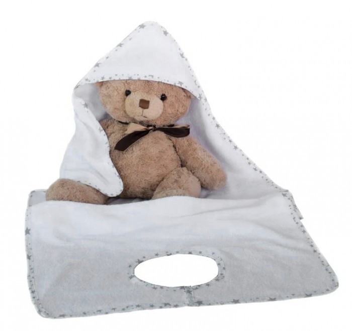 BabyBunny Детское махровое полотенце фартук с уголком 140х70 см