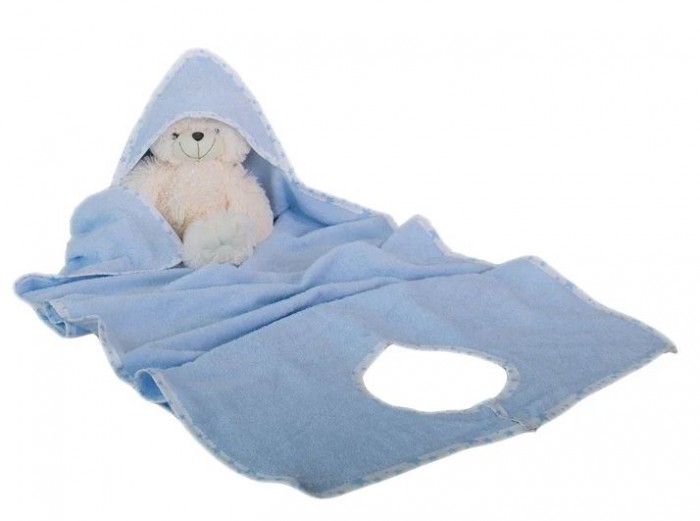 BabyBunny Детское махровое полотенце фартук с уголком 140х70 см