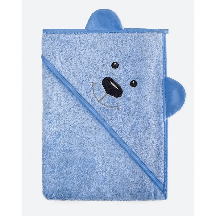 BabyBunny Детское махровое полотенце с уголком Медвежонок 100х100 см