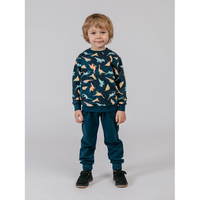 

Babycollection Костюм для мальчика (свитшот, брюки) Динозавры, Костюм для мальчика (свитшот, брюки) Динозавры