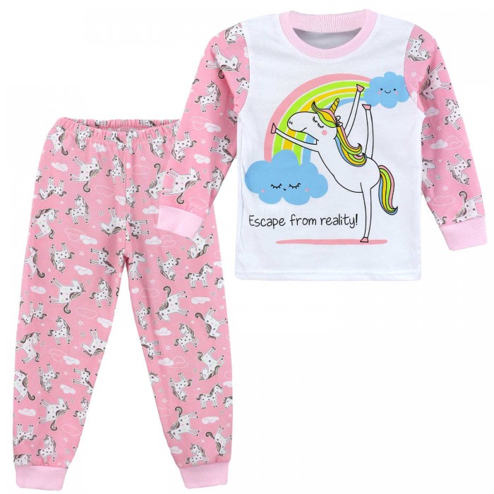 

Babycollection Пижама для девочки (свитшот, брюки) Танцующий единорог, Пижама для девочки (свитшот, брюки) Танцующий единорог