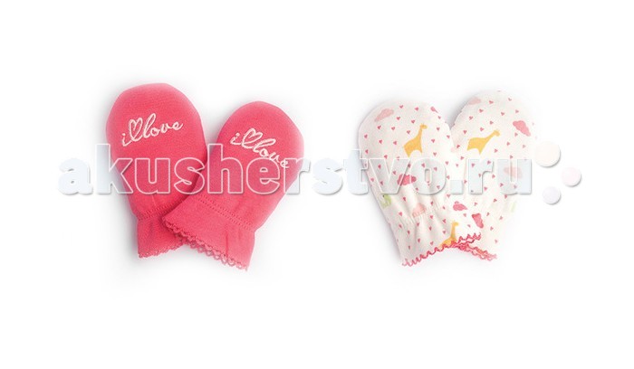 Антицарапки HappyBabyDays Рукавички-антицарапки It rains love 2 шт. одежда для новорождённых