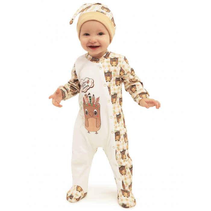 

Babyglory Комбинезон Клеточка-Сова KL002, Комбинезон Клеточка-Сова KL002