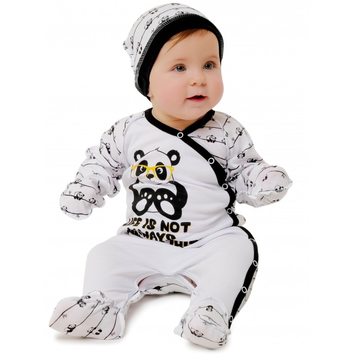 

Babyglory Комбинезон швы наружу Panda, Комбинезон швы наружу Panda