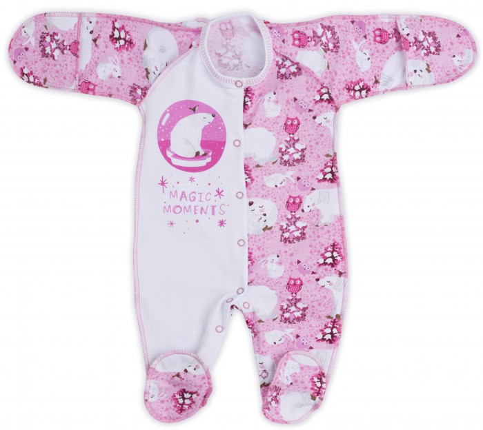 

Babyglory Комбинезон закрытые ручки для девочки Волшебные моменты, Комбинезон закрытые ручки для девочки Волшебные моменты