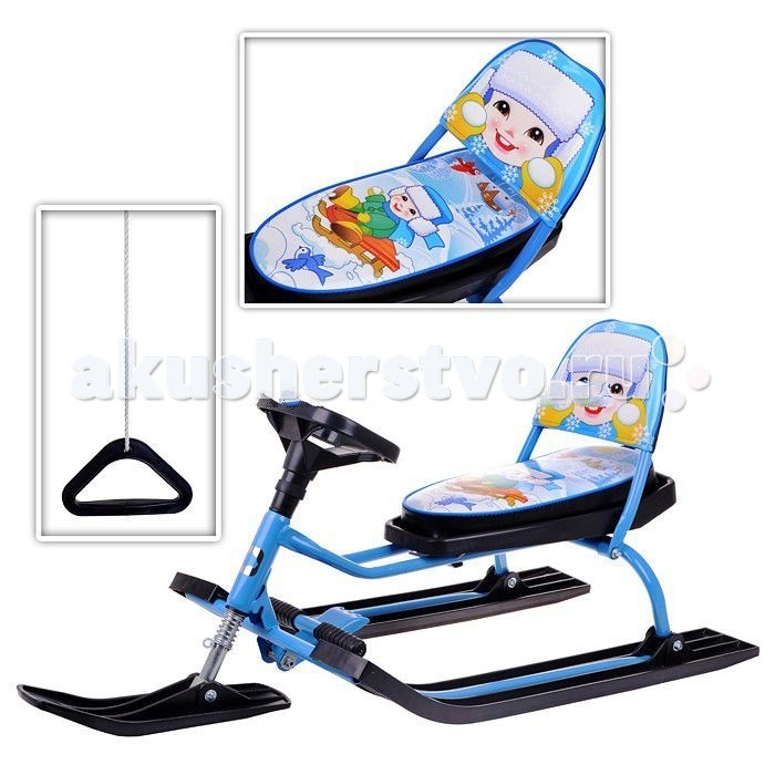 Снегокат Барс (Russian Winter) 126 Comfort Зимняя сказка126 Comfort Зимняя сказка Снегокат Барс (Russian Winter) 126 Comfort Зимняя сказка126 Comfort Зимняя сказкаСнегокат со складной спинкой Russian Winter 126 Comfort Зимняя сказка - с усиленной конструкцией, станет для Вашего ребенка желанным подарком. Ребенок сможет наслаждаться поездкой на снегокате, ведь для этого все предусмотрено: мягкое сиденье с удобной складывающейся спинкой; удобный руль и управление; широкие, устойчивые лыжи из прочного пластика; амортизатор на передней лыже и конечно сам дизайн. Снегокат имеет помимо всего прочего важнейшее новшество - складную спинку. Когда она Вам не нужна - Вы можете просто сложить ее и кататься как Вам удобно. Чехол, который надевается на данную спинку может также использоваться как дополнительная сумка для вещей. На данном снегокате с такой спинкой и мягким сиденьем (кстати на сиденье можно еще надеть утепленный чехол) можно уехать далеко по снежным дорогам и насладиться крутым спуском! Особенности снегоката: · Складывающаяся спинка · Необычный, тематический дизайн · Тормозная система · Амортизатор · Подставка для ножек · Удобный руль управления · Мягкое сиденье Размер: 112.5х27.5х48.5 см Вес: 6.7 кг Максимальная нагрузка - 100 кг.<br>