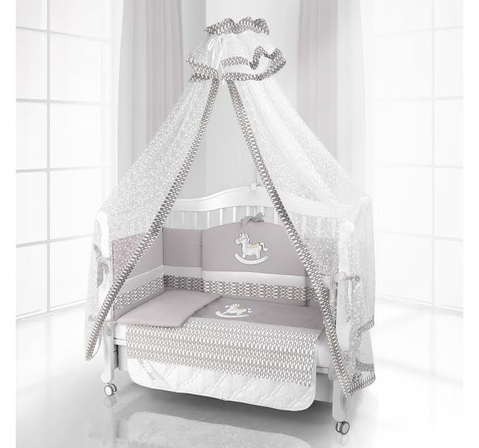 Купить Комплекты в кроватку, Комплект в кроватку Beatrice Bambini Unico IL Cavallo Nuvole 125х65 (6 предметов)