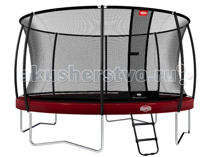 Berg Батут Elite 430 + сеткой T-series 430Батут Elite 430 + сеткой T-series 430 Berg Батут Elite 430 + сеткой T-series 430Батут Elite 430 + сеткой T-series 430Berg Батут Elite 430 + сеткой T-series 430 обеспечивающей максимальную безопасность во время использования. Прекрасно подходит для частного использования. В целях максимальной безопасности все пружины закрыты защитными матами. Особенности: батут 37.14.01.00 + сетка 35.73.14.02 диаметр 430 пружины TwinSpring рама покрыта черной порошковой краской толщина защитного мата 30 мм сетка: самозакрывающийся вход, изогнутые опоры, арочная конструкция, максимальное натяжение, T-образное крепление. Форма батута Berg – круглая, поэтому ребенку легче держаться в центре, что снижает вероятность падения. Конструкция изделия отличается высокой прочностью и рассчитана на использование при любых погодных условиях, так как не боится солнечного излучения и влаги.<br>