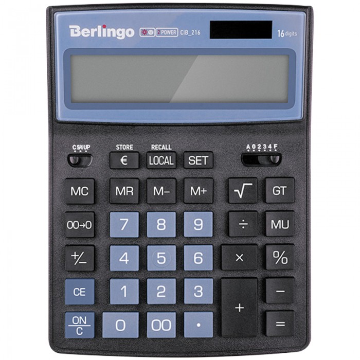 Berlingo Калькулятор настольный City Style 16 разрядов CIB_216
