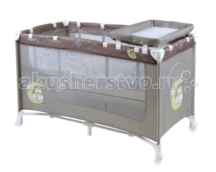 Манеж Bertoni (Lorelli) Nanny 2Nanny 2 Манеж Bertoni (Lorelli) Nanny 2Nanny 2Манеж Bertoni (Lorelli) Nanny 2 Детский манеж-кроватка от болгарского бренда Bertoni Nanny 2 – это гарантированный комфорт вашего малыша! Продукция компании сертифицирована и отвечает самым высоким стандартам качества и безопасности эксплуатации, одобрена нормами ЕС. Манеж-кроватка уместен не только в доме, но и на улице. Особенности: Продукция изготовлена из высококачественных, экологичных материалов с антибактериальным покрытием Дно в Bertoni Nanny 2 имеет 2 уровня: одно для игр, второе для сна Дно жесткое, что гарантирует правильную поддержку спинки ребенка во время сна Bertoni Nanny 2 имеет центральную ножку, которая гарантирует не только дополнительную устойчивость, но и не дает прогибаться дну В сложенном виде конструкция занимает мало места, легко переносится в сумки, которая идет в комплекте. Процесс складывания предельно прост Bertoni Nanny 2 снабжена пеленатором, который устанавливается на борта манежа и еще есть защитный капюшон с дугой и игрушками Боковины прозрачные, так что вы всегда будете знать, чем занят ваш малыш Для деток, которые немножко подросли, можно открыть автовыход на торцевой панели<br>