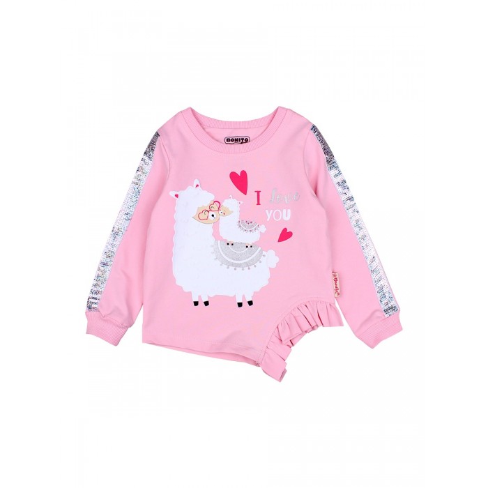 

Bonito kids Джемпер для девочки I love you BK1372K, Джемпер для девочки I love you BK1372K