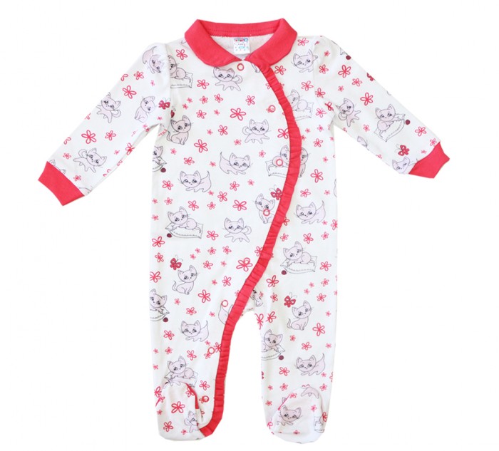 

Bonito kids Комбинезон для девочки Котята OP346, Комбинезон для девочки Котята OP346
