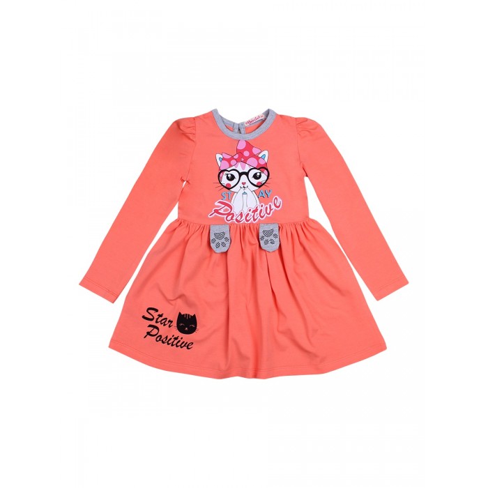 

Bonito kids Платье для девочки Star Positive BK1378P, Платье для девочки Star Positive BK1378P