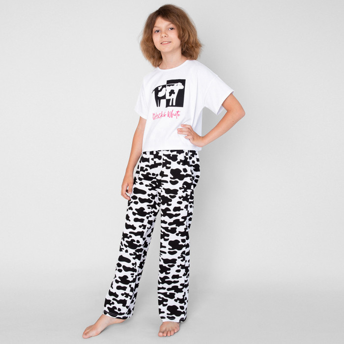Bossa Nova Пижама для девочки (футболка, брюки) Симпл-димпл 363А-151