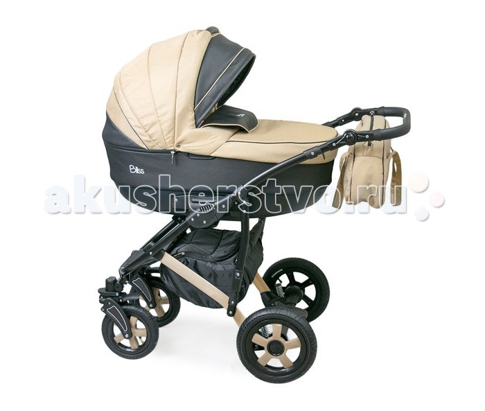 Коляска Caretto Bliss 2 в 1Bliss 2 в 1 Коляска Caretto Bliss 2 в 1Bliss 2 в 1Коляска Caretto Bliss 2 в 1 покорит Вас с первого взгляда благодаря большому ассортименту прекрасных расцветок и стильных вставок из экокожи. А после проверки всего функционала вкупе с нововведениями влюбит Вас в себя навсегда. Помимо стандартного набора незаменимых функций, мы добавили новые: после их использования Вы больше не сможете представить себе идеальную коляску без них! Ведь новые функции сделают прогулки еще более приятными и комфортными для родителей и их детей! Интересное решение в оформлении ветрозащитного отворота понравится мамам - он надежно фиксируется на молнии или пристегивается к капюшону на пуговку. Даже в холод и сильный ветер ребенок будет защищен в люльке от задуваний. Если Вы часто нуждаетесь в сумке для багажа, её использование покажется Вам еще более удобным, благодаря расположению застежек. Теперь даже при установленном прогулочном блоке Вы без труда сможете достать нужные вам вещи. Новые регулируемые амортизаторы на раме сделают Ваши поездки еще более удобными, ведь именно они отвечают за жесткость хода и настраиваются простым вращением специального адаптера! Для еще большего комфорта на прогулочном блоке был сделан чехол с молнией посередине – теперь Вы имеете быстрый и удобный доступ к малышу без лишних отвлекающих манипуляций! Совсем необязательно полностью отстегивать чехол, чтобы уделить малышу внимание или поправить одежду. В качестве приятного дополнения в коляске имеется съемный держатель для бутылочек, который пригодится любой маме. Особенности: Регулируемая по высоте кожаная ручка Эко-кожа вставки Пластиковая литая люлька 80 x 37 x25 см Вентиляционные отверстия в нижней части люльки Регулируемый подголовник люльки Функция укачивания Ветрозащитный отворот-штормовик Бесшумное опускание капюшона Вентиляционные окошки Ручка для переноски люльки Съемный прогулочный блок спинка - 50 x 33 см, сидение - 30 x 33 см, подножка - 20 x 33 см Пятиточечные ремни безопасности на прогулочном блоке Вентилируемое днище прогулочного блока Дополнительный капюшон для прогулки Накидка на ноги Установка прогулочного блока лицом вперед или назад Сумка для багажа Сумка Москитная сетка Чехол от дождя Пружинные амортизаторы Дополнительные амортизаторы на раме регулируемые Габариты в собранном виде (д х ш х в) (см): 118 х 59 х 127 см Размеры в упаковке (д х ш х в) (см): 91 х 54 х 52 см Вес рамы со спальным блоком (кг): 14.2 кг Вес (кг): люлька - 4.3 кг, рама - 9.9 кг, прогулочный блок - 4.3 кг Передние поворачивающиеся на 360° колеса с фиксатором Тип колеса (помпа, имитация, металл, пластик): помпа, пластик Диаметр колеса (см): 24+29 Ширина колесной базы (см): 59 Центральный тормоз Съемный держатель для бутылочек Люлька коляски: люлька пластиковая выполнена из ударопрочного материала внутренняя обивка люльки выполнена из натурального хлопка высокого качества регулируемый подголовник удобная ручка для переноски встроена в капюшон Прогулочный блок: вместительное сидение спинка регулируемая, включая горизонтальное положение регулируемая подножка пятиточечные ремни безопасности объемный козырек на капюшоне позволяет спрятаться от яркого солнца чехол на ножки в комплекте съемный защитный бампер Шасси: механизм складывания – книжка все блоки устанавливаются и снимаются на раму одной рукой, благодаря новой системе One Touche System передние колеса поворотные с фиксацией надежный тормоз на задней оси родительская ручка регулируется по высоте и обтянута качественной эко-кожей.<br>