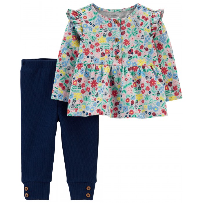 Комплекты детской одежды Carters Комплект для девочки (2 предмета)